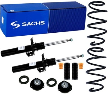 AMORTYZATORY PODUSZKI SPRĘŻYNY PRZÓD VW GOLF VI 6 SACHS