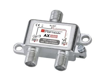 SUMATOR RTV/SAT IN OPTICUM AX DIPLEXER do single