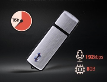 Профессиональный MINI Диктофон Цифровой PENDRIVE USB Шпион Подслушивающее устройство