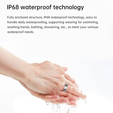 Фитнес-трекер Smart Ring IP68, водонепроницаемое измерение SR