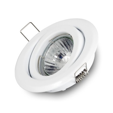 Oczko oprawa halogen sufitowa do LED RUCHOMA BIAŁA