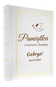 Album na ZDJĘCIA pamiątka Pierwszej KOMUNII Grawer Pierwsza Komunia
