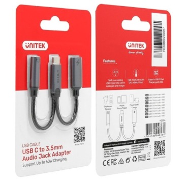Аудиоадаптер Unitek с разъемом USB-C для Google PIXEL 7a