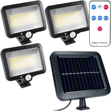 3xNAŚWIETLACZ SOLARNY STEROWANY PILOTEM OPRAWA LED