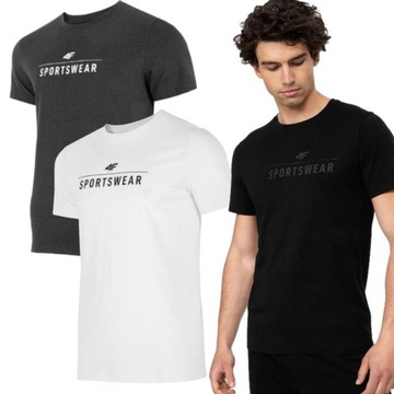 ZESTAW KOSZULEK 4F Lekki T-Shirt BAWEŁNIANY Męski