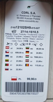 Красивые туфли Coccodrillo 30–19,5 см НОВИНКА