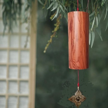 Chakra Chimes Root Wind wietrzne dzwonki bambus czerwony Cadd9