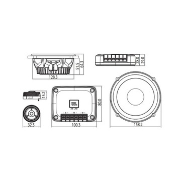 Jbl Club 605CSQ 2-drożny samochodowy system