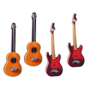 DOLLHOUSE GITARA ELEKTRYCZNA MAŁA 4 SZT