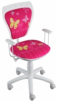 Krzesło różowe Ministyle BUTTERFLY Nowy Styl