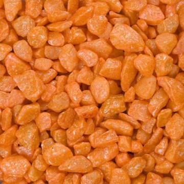 Pomarańczowe kamyki dekoracyjne 9-13 mm 0,5 kg