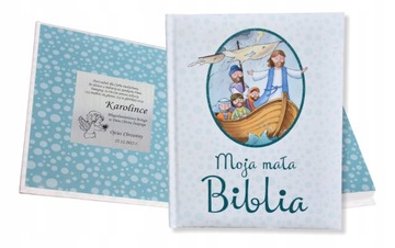 BIBLIA dla dzieci na chrzest PAMIĄTKA Z GRAWEREM