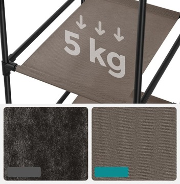 Материальный гардероб высокий, большой текстильный гардероб, металлическая рама 175 см xxl