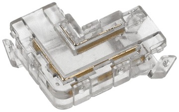 Угловой разъем для светодиодной ленты 8 мм, угловой L, 2 PIN