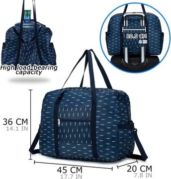 Нейлоновые складные дорожные сумки для самолетов с креплением для чемодана