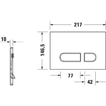 Кнопка смыва Duravit DuraSystem A1 для унитаза