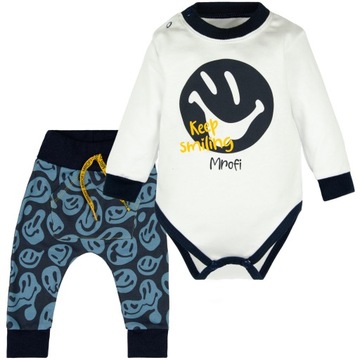 KOMPLET BAWEŁNIANE BAGGY i BODY smiling 62