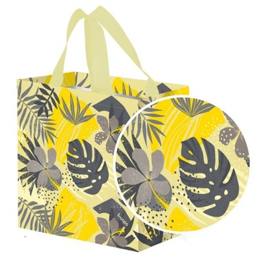 torba na zakupy torebka praktyczna 26x15x27cm pojemna siatka MINI MONSTERKA