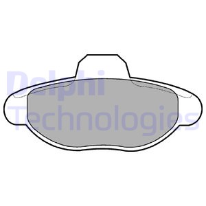 Klocki hamulcowe LP771 DELPHI FIAT'92-