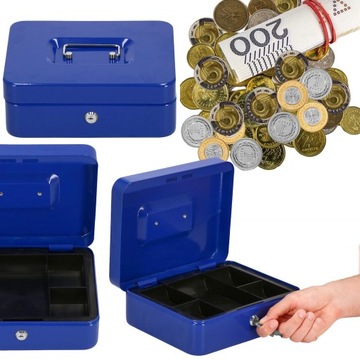 МЕТАЛЛИЧЕСКАЯ КАССЕТА ДЛЯ ДЕНЕЖНЫХ БАНКНОТ МОНЕТЫ СЕЙФ КАССЕТА ДЛЯ КЛЮЧЕЙ