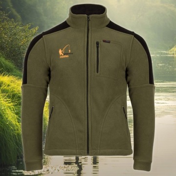 POLSKI ZESTAW WĘDKARSKI NA RYBY KURTKA+POLAR 3XL