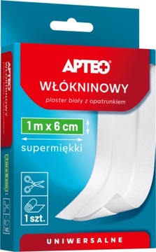 Plaster włókninowy z opatrunkiem 1m x 6 cm