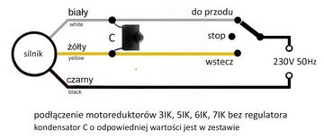 Однофазный мотор-редуктор 230 В 25 Вт 100 об/мин 1,6 Нм