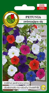 PETUNIA ZWIESZAJĄCA SIĘ MIESZANKA 0,1g NASIONA