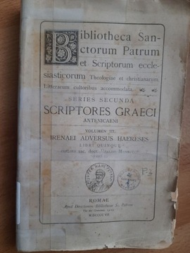 Irenaei Adversus Haereses św. Ireneusz bilingwa