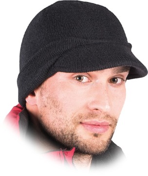 CZAPKA Z DASZKIEM UNIWERSAL ZIMOWA OCIEPLANA Z DZIANINY CIEPŁA REIS CZBAWB