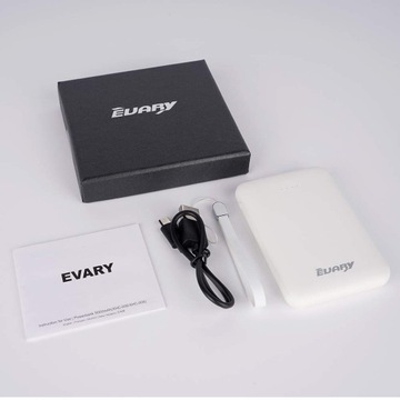 EVARY Powerbank 5000 мАч, портативный мини-аккумулятор с