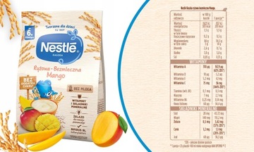 Безмолочная рисовая каша Nestle с манго через 6 месяцев