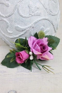 Бутоньерка шиповник ФИОЛЕТОВЫЙ свадебный