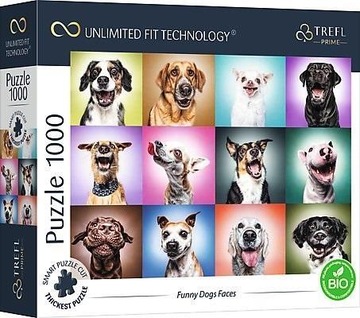 PUZZLE dla DZIECKA Kolaż z Pieskami 1000 ELEMENTÓW Trefl WYSOKA JAKOŚĆ