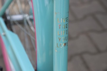 ЖЕНСКИЙ ГОРОДСКОЙ ВЕЛОСИПЕД ЖЕНСКАЯ КОРЗИНА, ЛАзурНАЯ ВСТАВКА 26