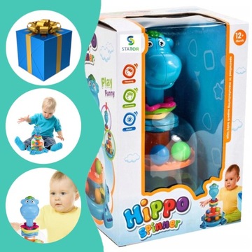 ИНТЕРАКТИВНЫЙ СПИННЕР-КАРУСЕЛЬ HIPCIO С ШАРИКАМИ СПИННЕР ПОДАРОК ​​РЕБЕНКУ ОДИН ГОДА