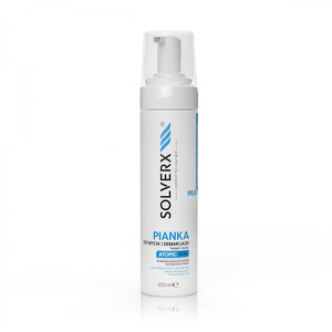 SOLVERX Atopic Pianka do mycia twarzy cery skóry atopowej 200ml