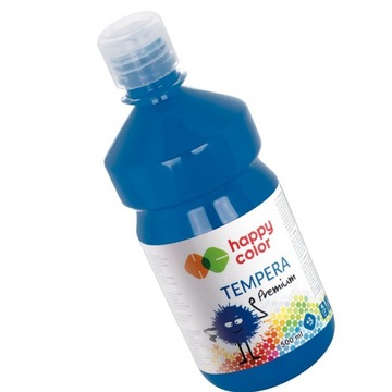 HAPPY COLOR FARBA TEMPERA PREMIUM NIEBIESKA CIEMNA 500ml