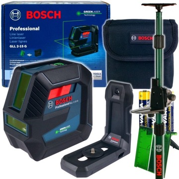 LASER KRZYŻOWY GLL 2-15 G BOSCH + TYCZKA TP 320