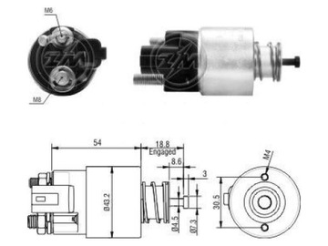 ELEKTROMAGNET STARTÉR HYUNDAI IX20 1.4 1.6