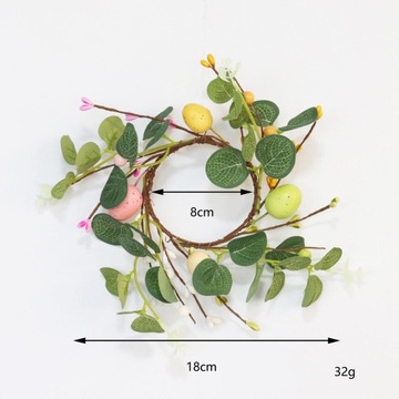 Подсвечник Венок Пасхальные свечи Кольца 18см