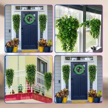 Подвесные искусственные цветы зеленый эвкалипт 1 шт. декоративные для свадьбы