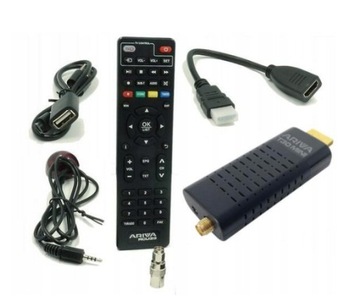 Tuner telewizji NAZIEMNEJ ARIVAT30 MINI USB HEVC T2H265 Nowy SYGNAŁ Cyfrowy