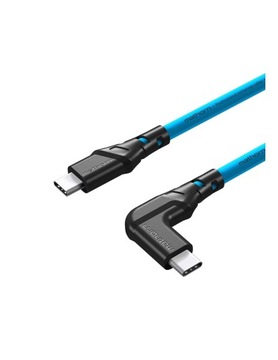 Kabel tethering Mathorn MTC-511 5m 10Gbps 60W USB C-C90 ArcticBlue