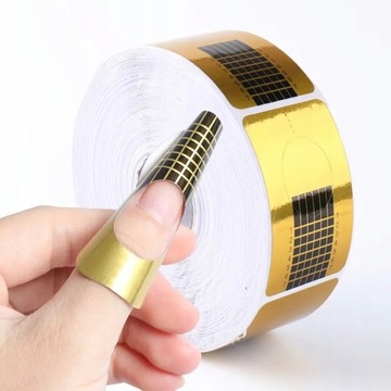 SZABLONY do przedłużania paznokci FORMY 500 sztuk