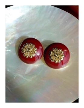 Женские серьги, изысканная работа с эмалью.