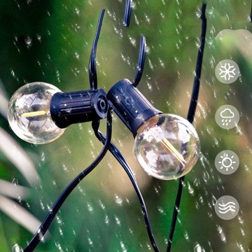 Садовые светильники SOLAR GARLAND LIGHT цепочка 7.6M 27 LED ЛАМПОЧКИ
