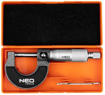 NEO NONIUS АНАЛОГОВЫЙ МИКРОМЕТР 0–25 мм / 0,01 мм ВНЕШНИЙ МИКРОМЕТР
