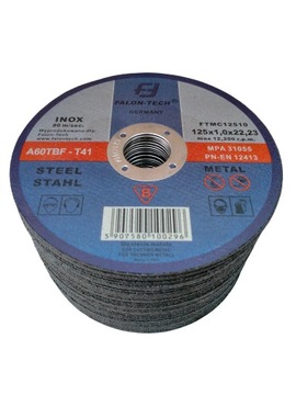 ДИСКИ РЕЖНЫЕ ПО МЕТАЛЛУ SHIELD INOX 125x1 50 шт.