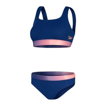 DAMSKI STRÓJ KĄPIELOWY TEXTD DEEP U-BK 2PC SPEEDO 42